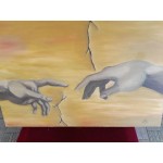 Средна картина масло на платно Испания - 799